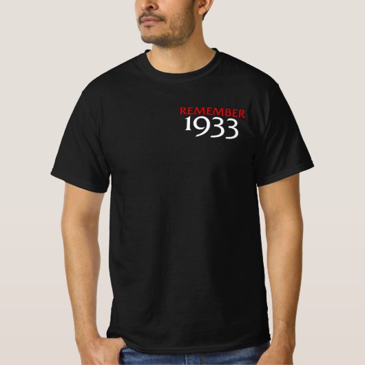 1933 Tシャツを思い出す Tシャツ (正面)