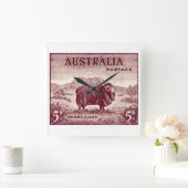 1934オーストラリアメリノヒツジ スクエア壁時計 (ホーム)