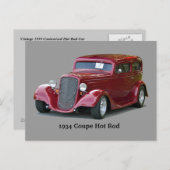1934カスタマイズクーペ改造 ポストカード (正面/裏面)