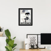 1934ギタネスフランスのたばこ広告 ポスター (ホームオフィス)