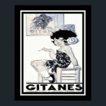 1934ギタネスフランスのたばこ広告 ポスター<br><div class="desc">1934 Gitanes,  Rene Vincent-16フランスの x20によるアールデコたばこ広告ここに示されている。11x14以上のサイズで利用可能。</div>