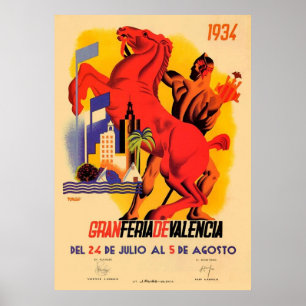 1934グランフェリアバレンシアフェア ポスター