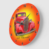 1934シボレー ラージ壁時計 (傾斜)