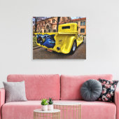 1934ドッジピックアップ通り棒 キャンバスプリント (インサイチュ (リビング))