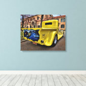 1934ドッジピックアップ通り棒 キャンバスプリント (インサイチュ (ウッドフロア))