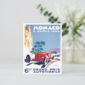 1934モナコグランプリヴィンテージレースはがき ポストカード (スタンド正面)
