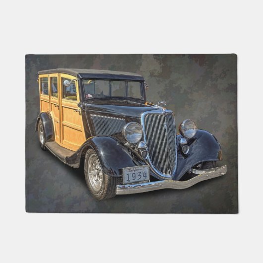 1934ヴィンテージWOODIE ドアマット (正面)