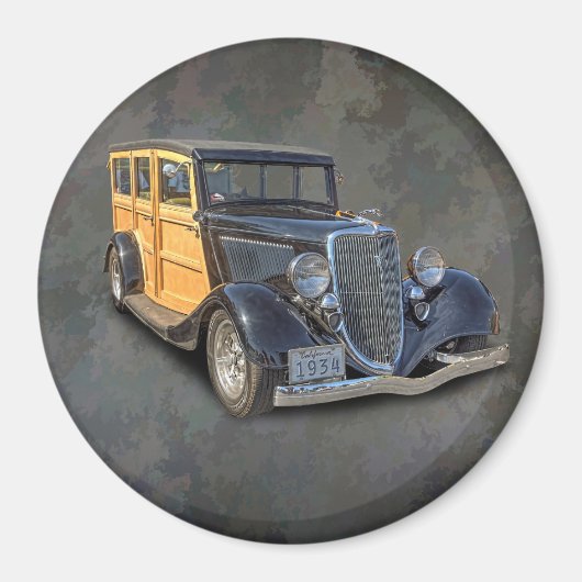 1934ヴィンテージWOODIE マグネット (正面)