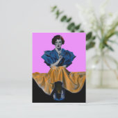 1934年チェスかわいらしテルフィールドを楽しむ女性 ポストカード (スタンド正面)