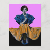 1934年チェスかわいらしテルフィールドを楽しむ女性 ポストカード (正面)