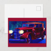 1934年パッカード自動車 ポストカード (正面/裏面)