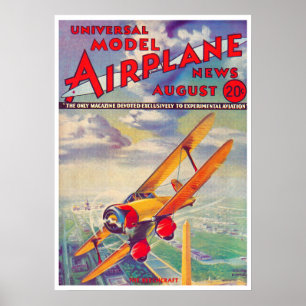 1934年誌：模型飛行機ニュース ポスター
