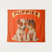 1934年頃PUPPIESプリント タペストリー (正面(横))