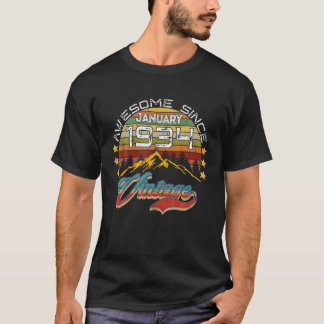 1934素晴らし年1月88日誕生日88年 Tシャツ