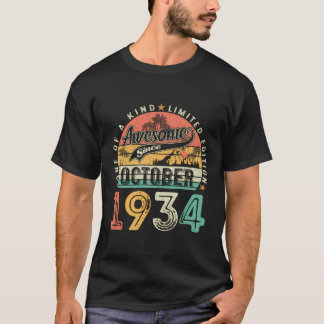 1934 10素晴らし月から89th誕生日ギフト89 tシャツ