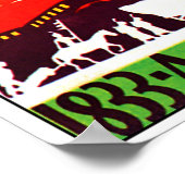 1934 Chicago Worlds Fair by Train ポスター (角)