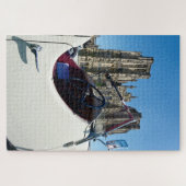 1934 Riley 9 Lynx Tourer at Wells Cathedral ジグソーパズル (横)