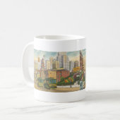 1934 San Francisco、CA linenはがき コーヒーマグカップ (正面左)