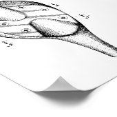 1935ドライバーゴルフクラブ特許アートスケッチプリント ポスター (角)