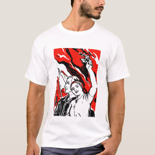 1935人の社会主義者ポスター Tシャツ