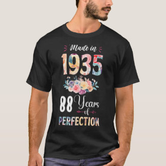 1935年に作られたフローラ88歳88誕生日ギフト Tシャツ