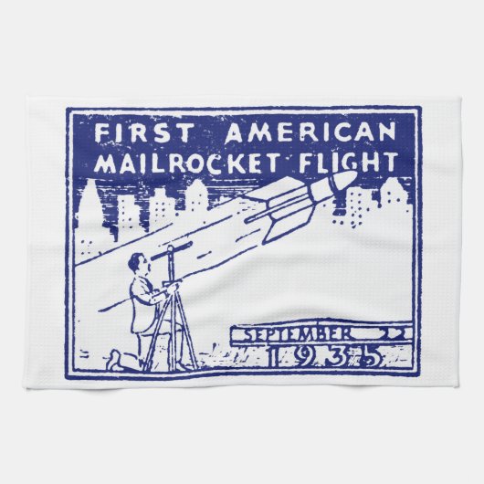 1935年アメリカンロケットメール キッチンタオル (横)