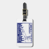 1935年アメリカンロケットメール ラゲッジタグ (正面縦)