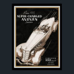 1935年オーバーンボートテールスピードスターデコポスター ポスター<br><div class="desc">ニース、アールデコ、1935年のオーバーンボートテールスピードスターのための広告。ポスターは12x16および16x20で利用可能。探感謝していしに</div>