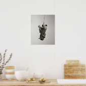 1935年クレーンで吊り上げられた労働者。ヴィンテージ写真 ポスター (キッチン)