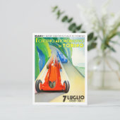 1935年トリノ・グランプリ・レース・ヴィンテージ ポストカード (スタンド正面)