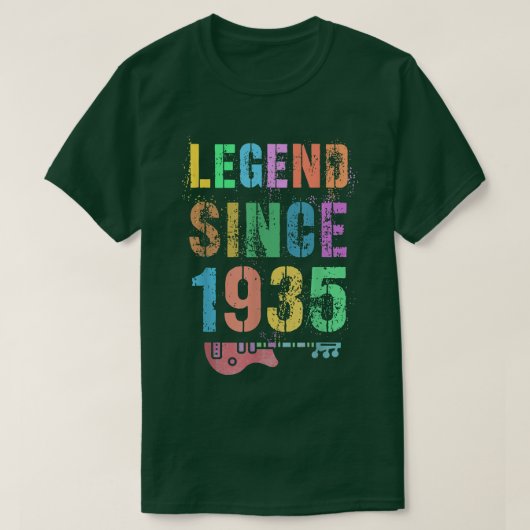 1935年ロックスター87素晴らし誕生日G以来の伝説 Tシャツ (デザイン正面)