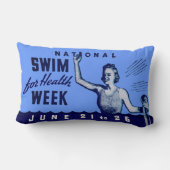 1935年健康のために泳ぐ ランバークッション (裏面)