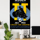 1935年国際的二輪車競走 ポスター (ホームオフィス)