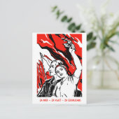 1935年社会主義ポスター ポストカード (スタンド正面)