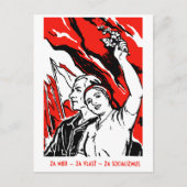 1935年社会主義ポスター ポストカード (正面)