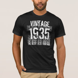 1935年誕生日年 – 最高の 1935年ヴィンテージ Tシャツ