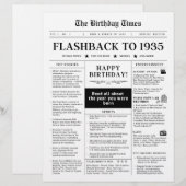 1935年誕生日新聞モノトーン (正面/裏面)