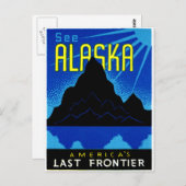 1935年頃のアラスカを見に行こう！ ポストカード (正面/裏面)