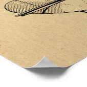 1935年飛んでいるカーボート飛行機特許スケッチプリント ポスター (角)