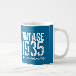 1935年80誕生日、またはM35Aの青(年) コーヒーマグカップ