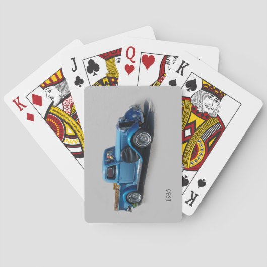1935青トラック遊のカード トランプ (裏面)