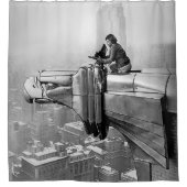 1935 Margaret Bourke New York Cityのヴィンテージ写真 シャワーカーテン (正面)