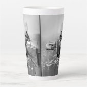 1935 MARGARET BOURKE NEW YORK CITYヴィンテージ写真 カフェラテマグ (正面)