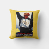 1936のオリンピック冬のゲーム広告ポスター クッション (正面)