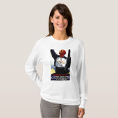 1936のオリンピック冬のゲーム広告ポスター Tシャツ (正面フル)