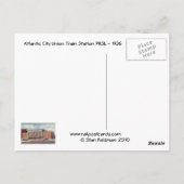 1936アトランティックシティトレインステーションPRSL ポストカード (裏面)