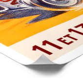 1936モナコグランプリヴィンテージレーシングポスター ポスター (角)