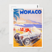 1936モナコグランプリヴィンテージレースはがき ポストカード (正面/裏面)