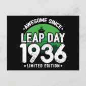 1936年からすごい うるう年2月29日 誕生日 ポストカード (正面)