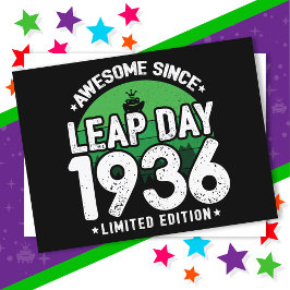 1936年からすごい うるう年2月29日 誕生日 ポストカード